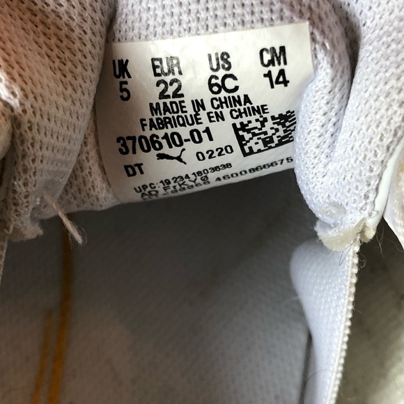 White Puma Roma Heart Patent Sneaker With Ribbon Laces - Picture 7 of 11